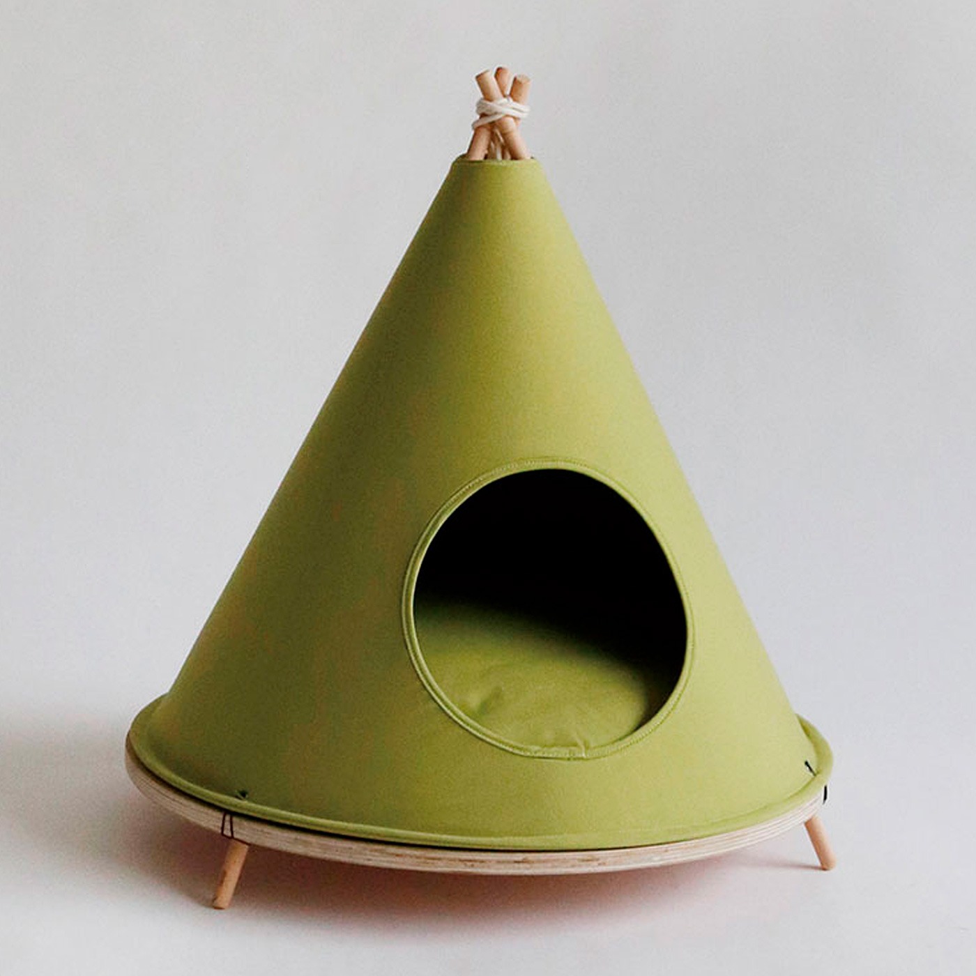 猫部|うちの子だけの秘密基地 ペットテントハウス〈グリーン〉