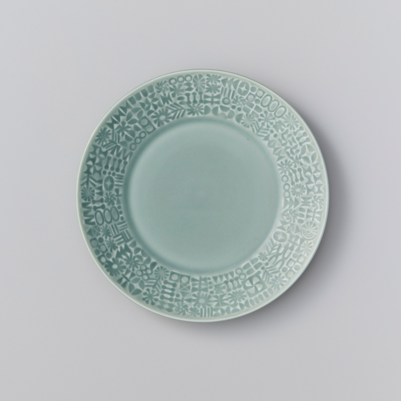 SeeMONO|BIRDS&rsquo; WORDS PATTERNED PLATE〈スコールグレー〉