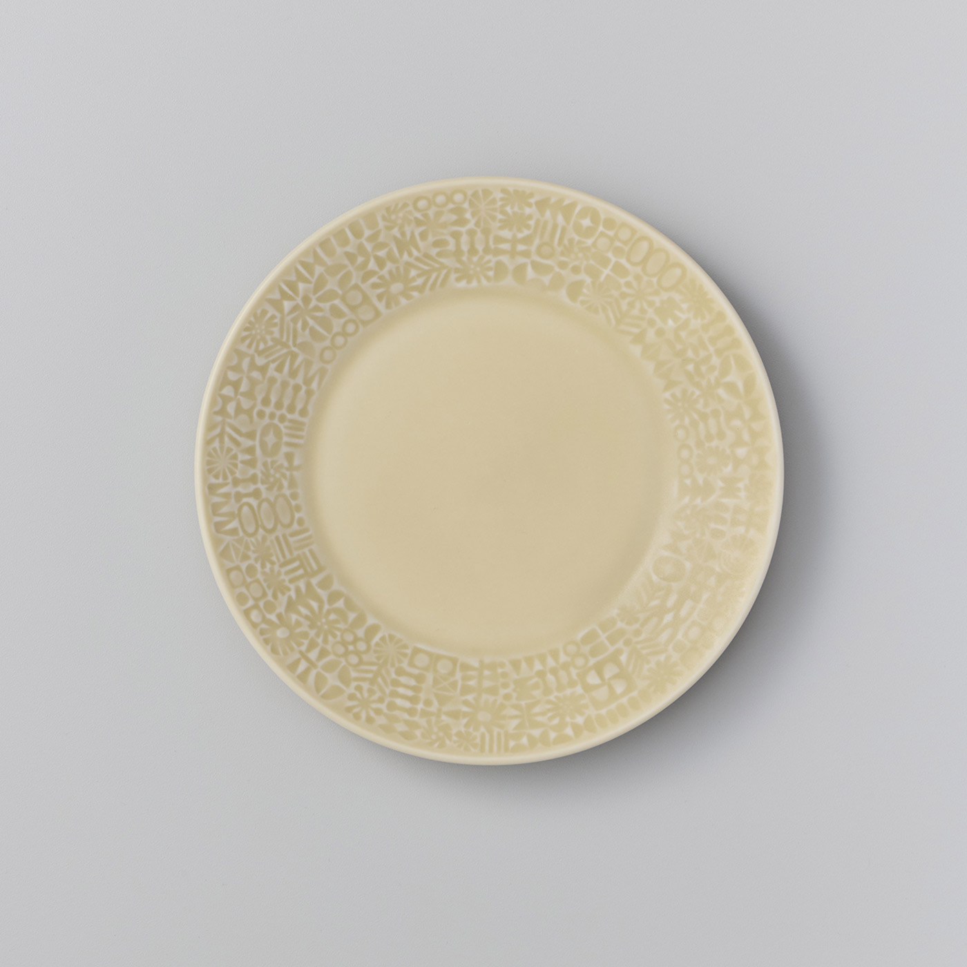 SeeMONO|BIRDS&rsquo; WORDS PATTERNED PLATE〈エクリュ〉