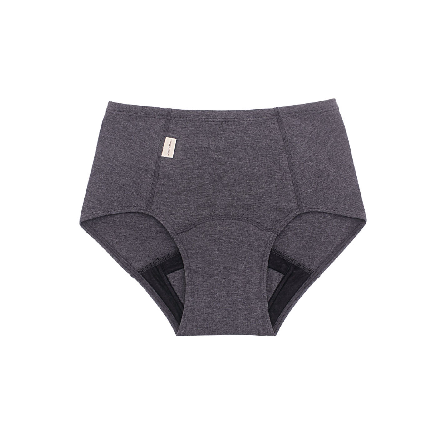 FELISSIMO PARTNERS|オーガニックコットン 吸水ショーツ チャコールグレー