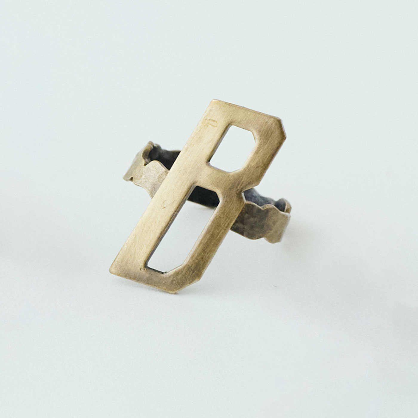 MEDE19F|ヴィンテージパーツイニシャルリング