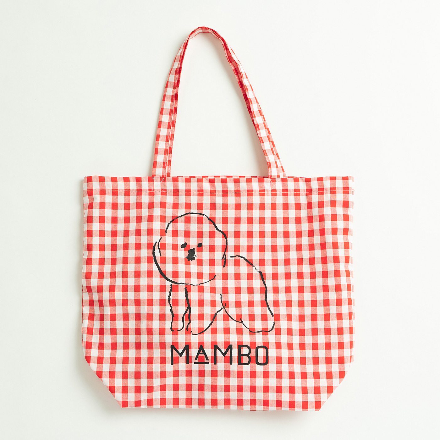 フェリシモの雑貨 Kraso|MAMBO ギンガムチェックトート 〈レッド〉