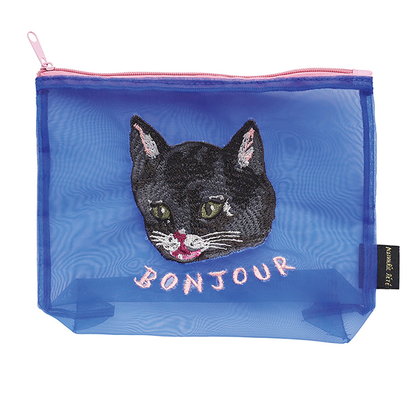 フェリシモの雑貨 Kraso|〈Nathalie Lete〉Organdy Pouch Black cat